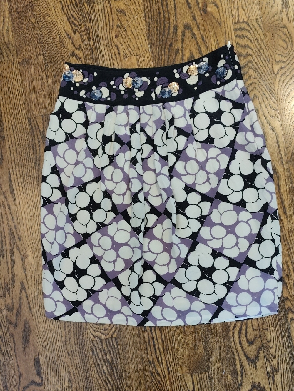 Anthropologie Floreat  Silk Skirt 6